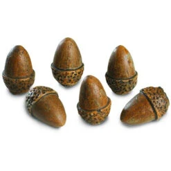 Real Fyre Decorative Acorns, Set Of 6