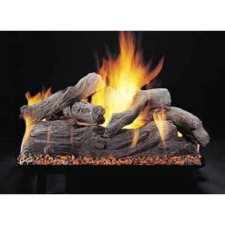 Rasmussen 18" Manzanita Double Face Natural Gas Log Set, Match Light