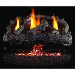Real Fyre 16/18" Charred Frontier Oak Log Set, Manual Safety Pilot