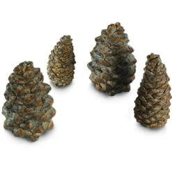 Real Fyre Designer Pine Cones, Assorted Sizes, 4 Pc