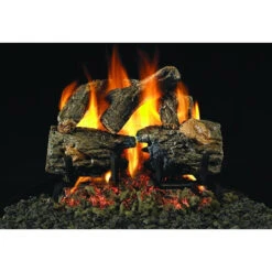 Real Fyre 19" Charred Oak Gas Logs With G4 Burner, NG