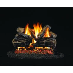 Real Fyre 36" Charred Split Vented Gas Log Set, G4 Burner