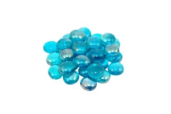American Fyre 40 Lb Blue Topaz Fire Glass Gems - GLG-40-T