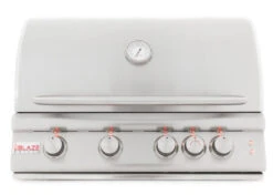 Blaze 32" 4 Burner Built-in Grill, Rear Burner And Lighting System - BLZ-4LTE2