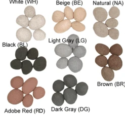 FireStones | Black/White/Beige | 36-Inch | 36-Piece