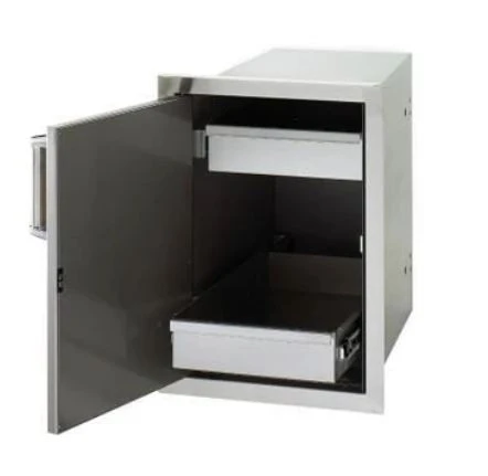 Fire Magic Single Door With Dual Drawers - 53820SC - Image 2