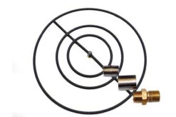 30" In-Ground Stainless Steel Ring Fire Pit Kit, Match Lit, NG