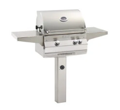 Fire Magic Aurora A430S Grill On In-Ground Post W Rotisserie
