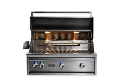 Lynx 36" Built In All Trident Grill W/ Flametrak And Rotisserie - LF36ATR -TECC BBQ Shop Lynx 36 Grill Lid Open Lights 40685.1646054263.1500.1500