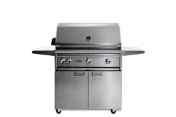Lynx 36" Freestanding Grill - All Trident W/ Flametrak And Rotisserie - LF36ATRF -TECC BBQ Shop Lynx L36ATRF closed hood 77174.1646054333.1500.1500