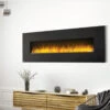 Napoleon Amano Linear 60" Electric Wall Mount Fireplace With Stand- NEFL60B-1
