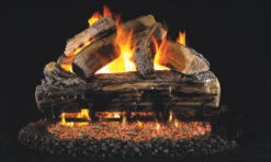 18-in Split Oak Logs Only No Burner