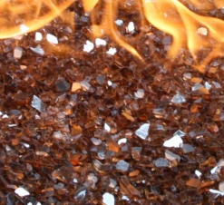 American Fireglass Copper Reflective 1/4-in Fire Glass 10 Lb