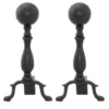 Ball Fireplace Andiron W Short Shank