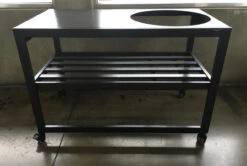 Challenger Spark Large Big Green Egg Open Silver Cart - SPARK48-SIV