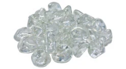 American Fyre Clear Diamond Nuggets Fire Glass, 10 Lbs