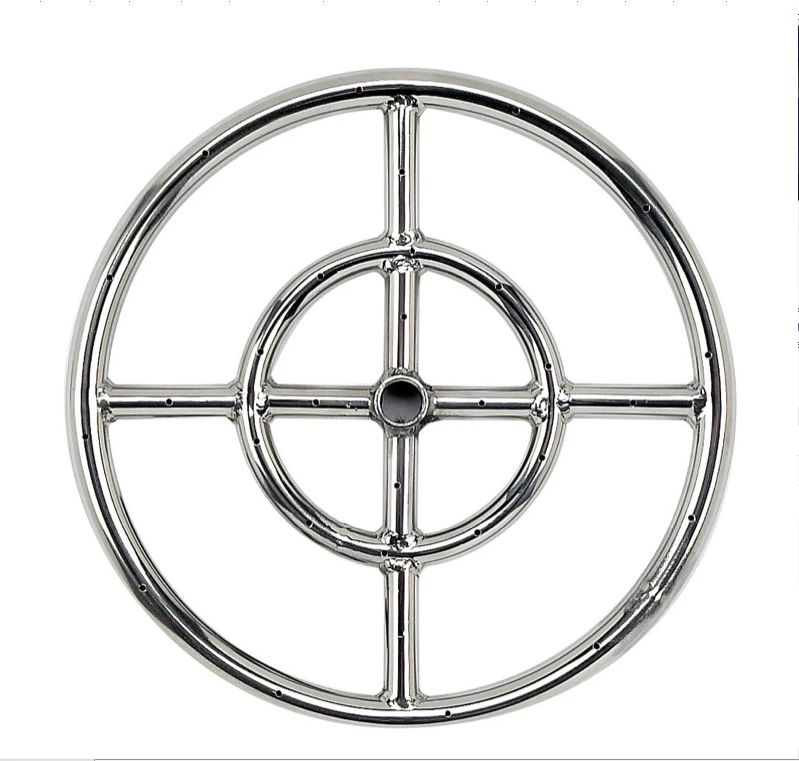 12" Double-Ring Natural Gas Firepit Burner 1 12" Double-Ring Natural Gas Firepit Burner