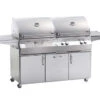 Fire Magic Aurora A830S Charcoal/Gas Grill On Cart, Infrared Burner, Rotisserie