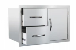 Summerset 36" Built-in 2 Drawer, 1 Door Combo Unit - SSDC2-36 -TECC BBQ Shop ssdc 98360.1664539306.1500.1500