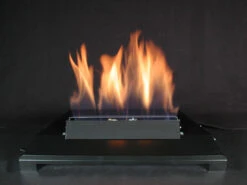 American Fireglass 24" Single Black Vent Free Burner Variable Control