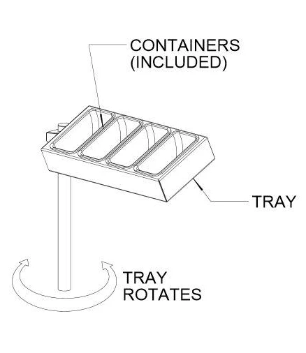 Alfresco Condiment Tray For Bartending Station - CT 2 Alfresco Condiment Tray For Bartending Station - CT - Image 2