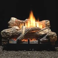24-in Flint Hill Gas Log Set | Manual Valve | LP